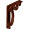 Ekena Millwork Avery Wrought Iron Bracket, (Triple center brace), Antiqued Copper 2"W x 7 1/2"D x 10"H BKTM02X07X10TAVACO - alternate 1